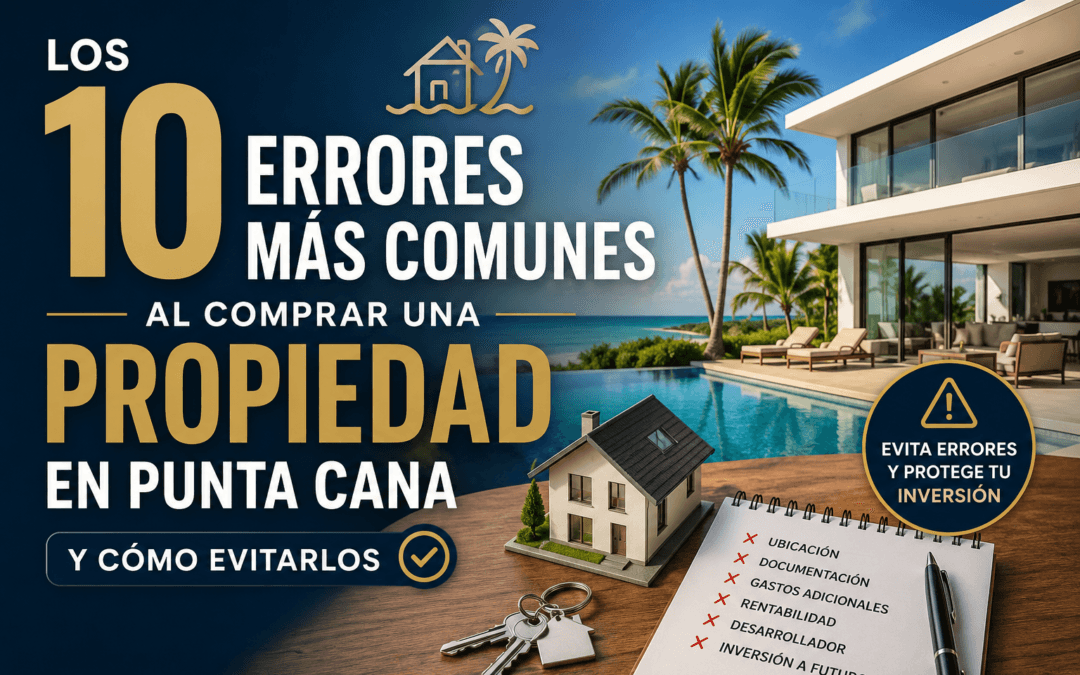 Los 10 errores más comunes al comprar una propiedad en Punta Cana (y cómo evitarlos)