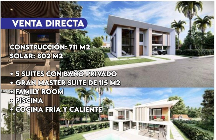 PUNTA CANA, 5 Habitaciones Habitaciones, 0 ,0,Villa,En Venta,PUNTA CANA VILLAGE,0,1174